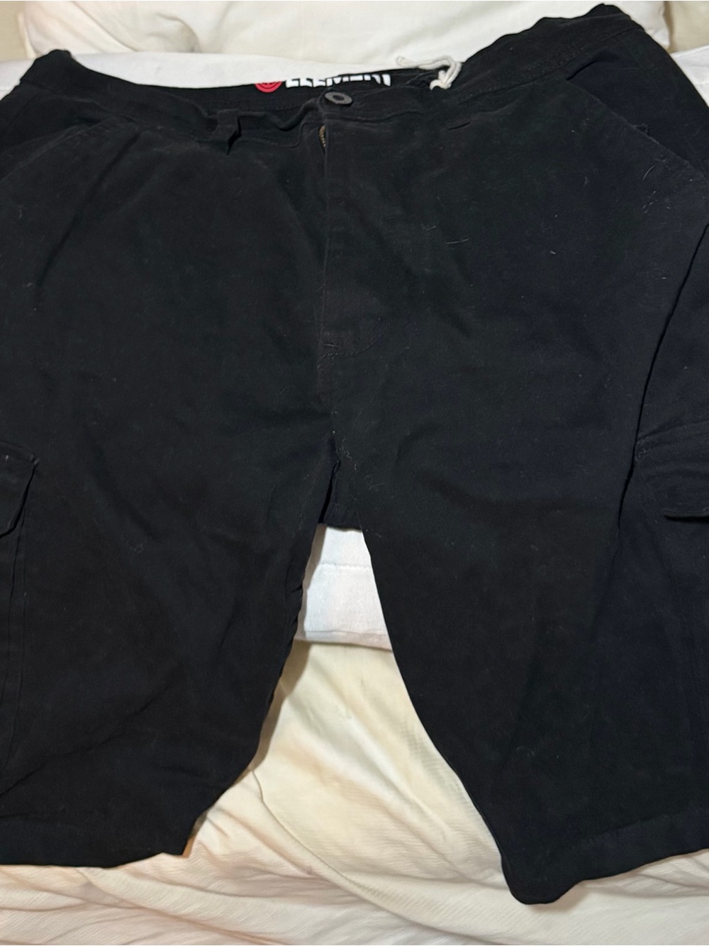 Element Black Men's Cargo Shorts with Utility Pockets